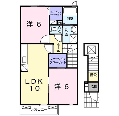 リバーサイドヒル　Ｂの物件間取画像